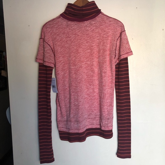 HP $30 BLOWOUT! Free People turtleneck tee NWT - Picture 4 of 8